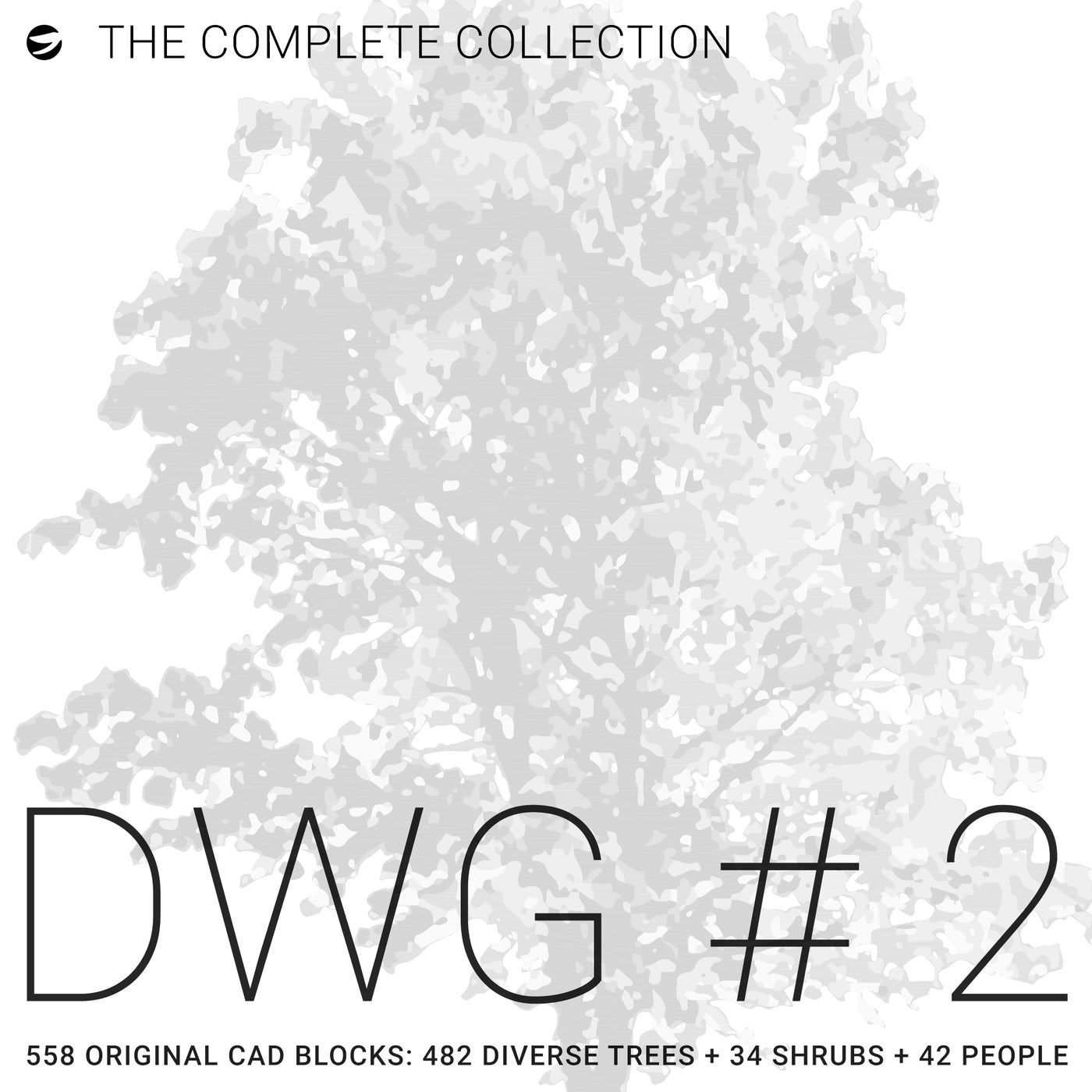 DWG 2 Complete Collection — 558 CAD tree blocks for architecture and landscape design. Ready to dowload DWG drawings.