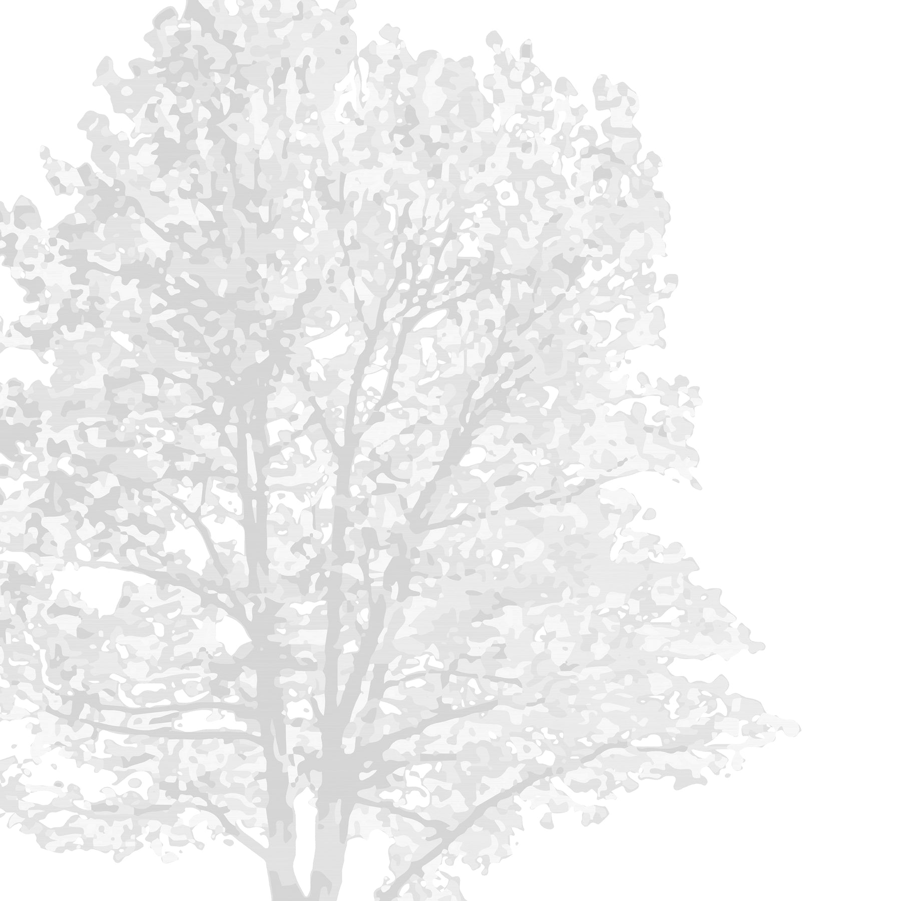 Detailed CAD tree block — realistic tree drawing for architectural sections, DWG for AutoCAD