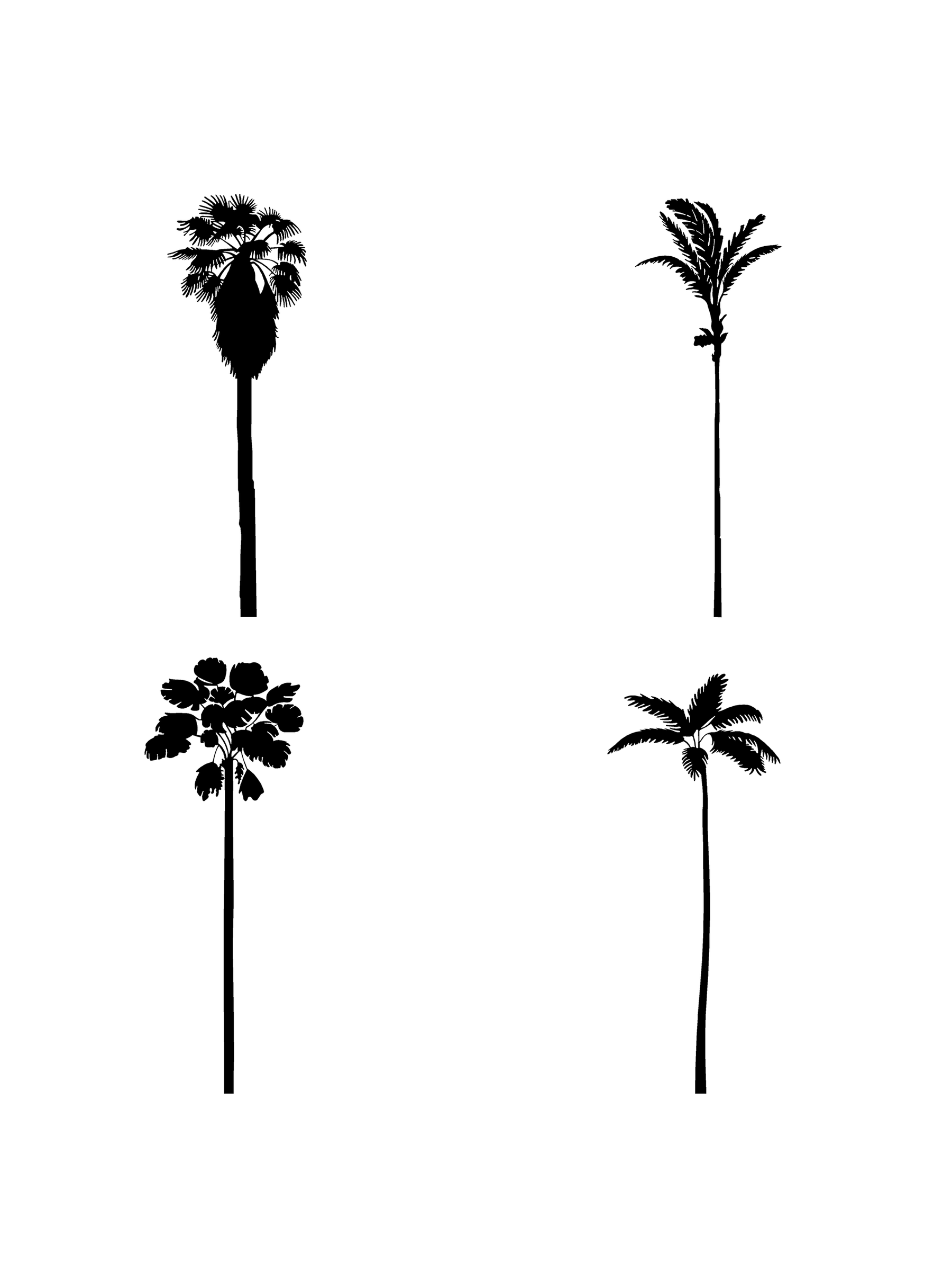 I.V. DWG Vectorial Trees - Palm Trees Pack - cutout trees